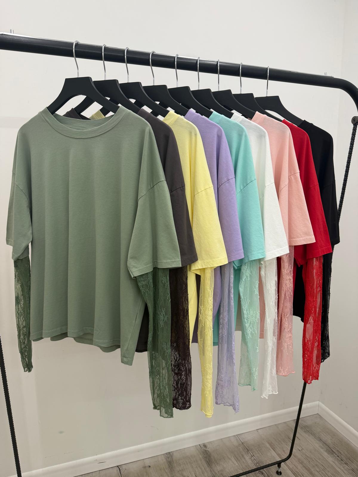 Susy Mix - Tshirt Manica Pizzo