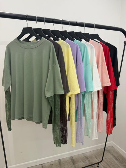Susy Mix - Tshirt Manica Pizzo