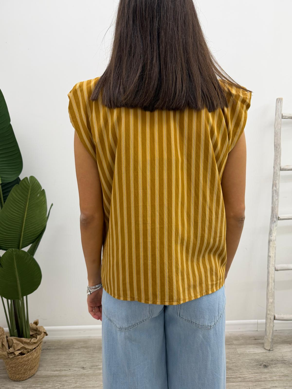 Haveone - Camicia Riga Smanicata