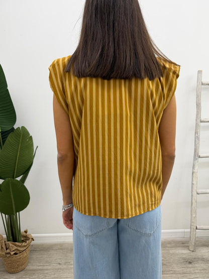Haveone - Camicia Riga Smanicata