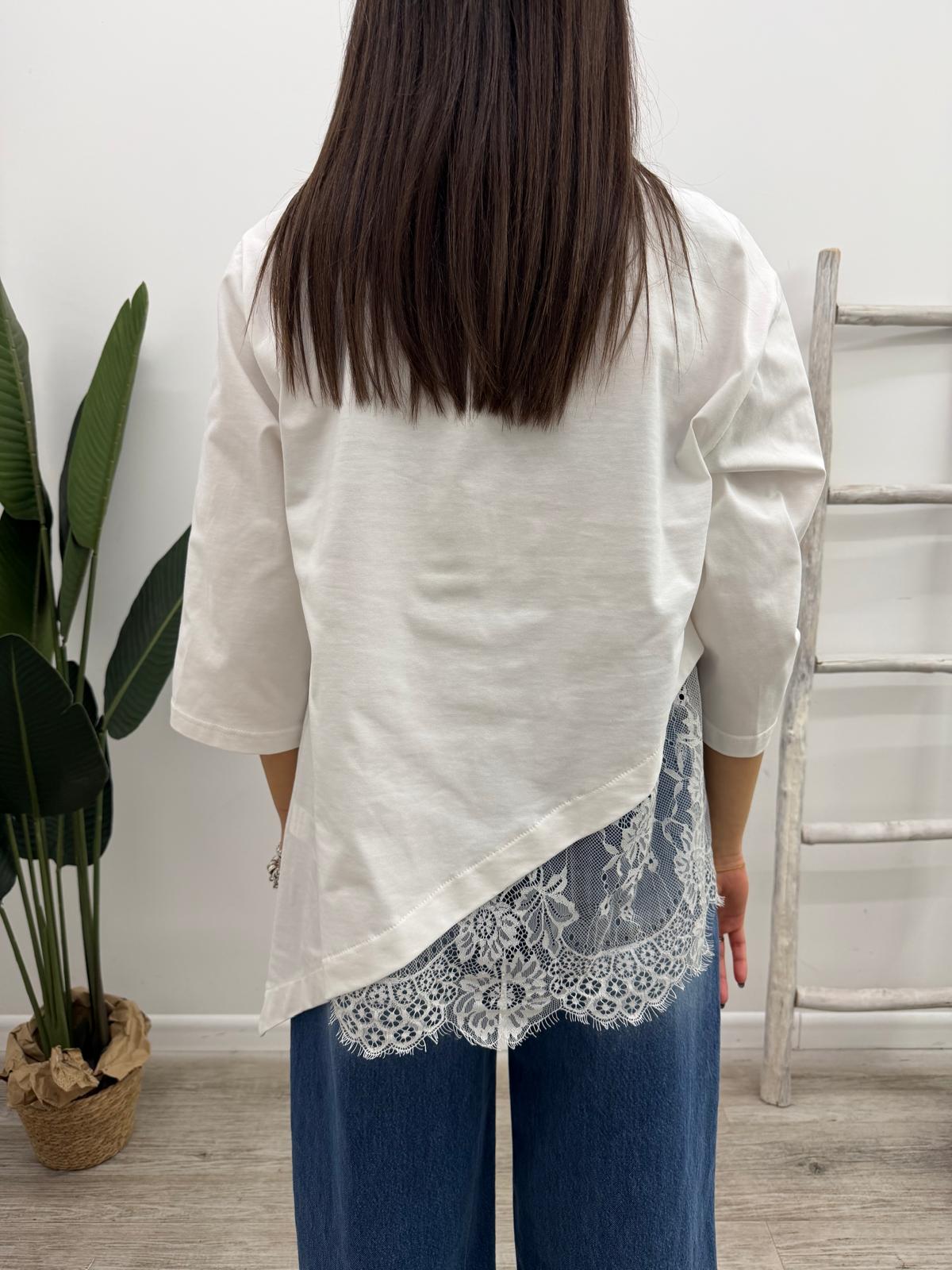Haveone - Tshirt Obliqua Pizzo