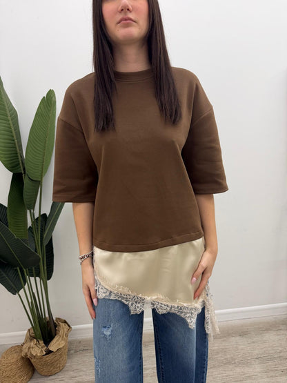 Haveone - Tshirt Pizzo Lingerie