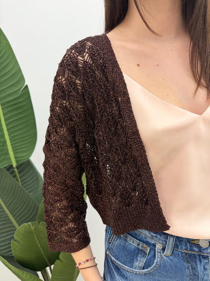 Kontatto - Cardigan Traforato Lurex