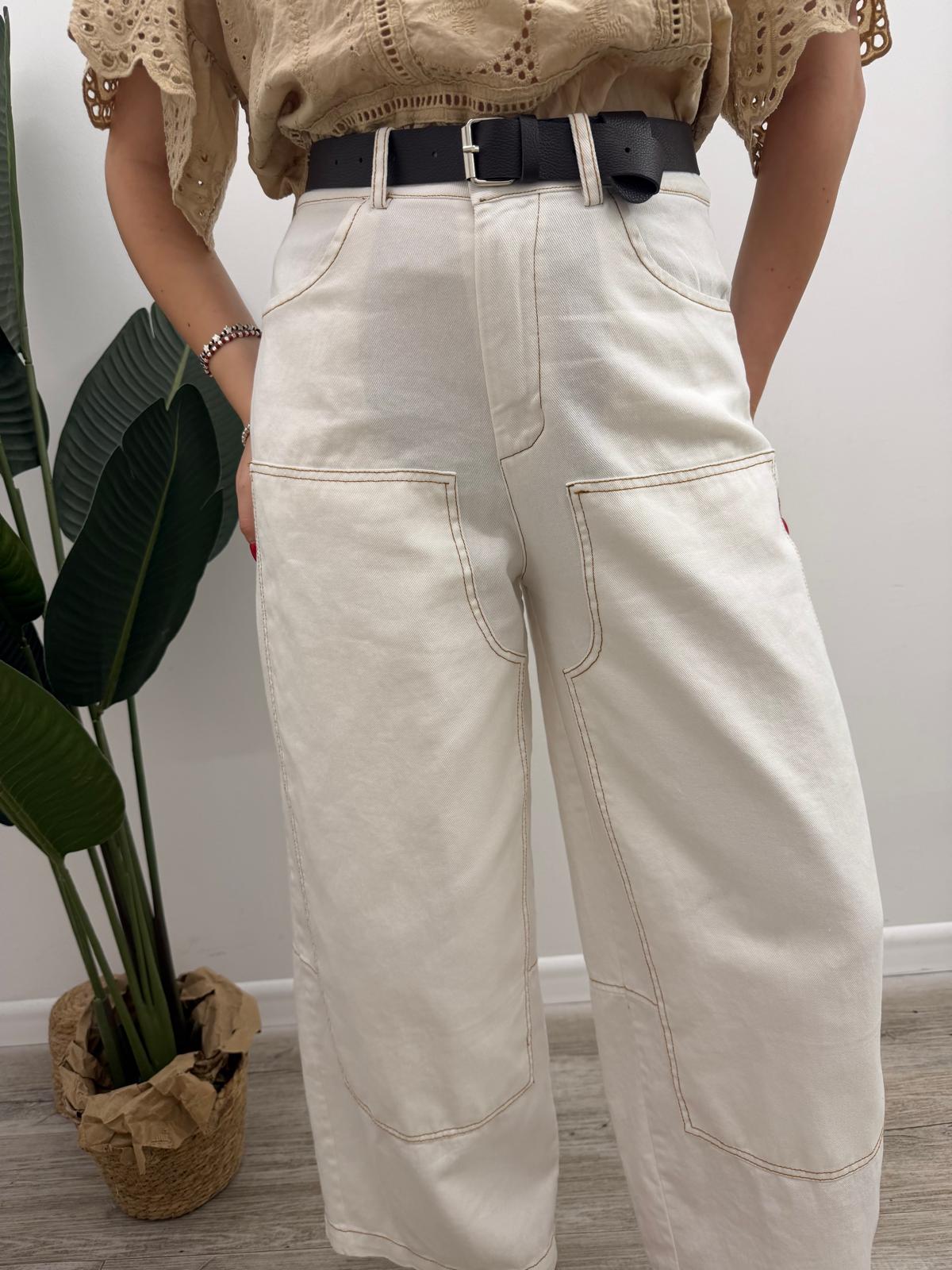 Susy Mix - Pantalone Worker White