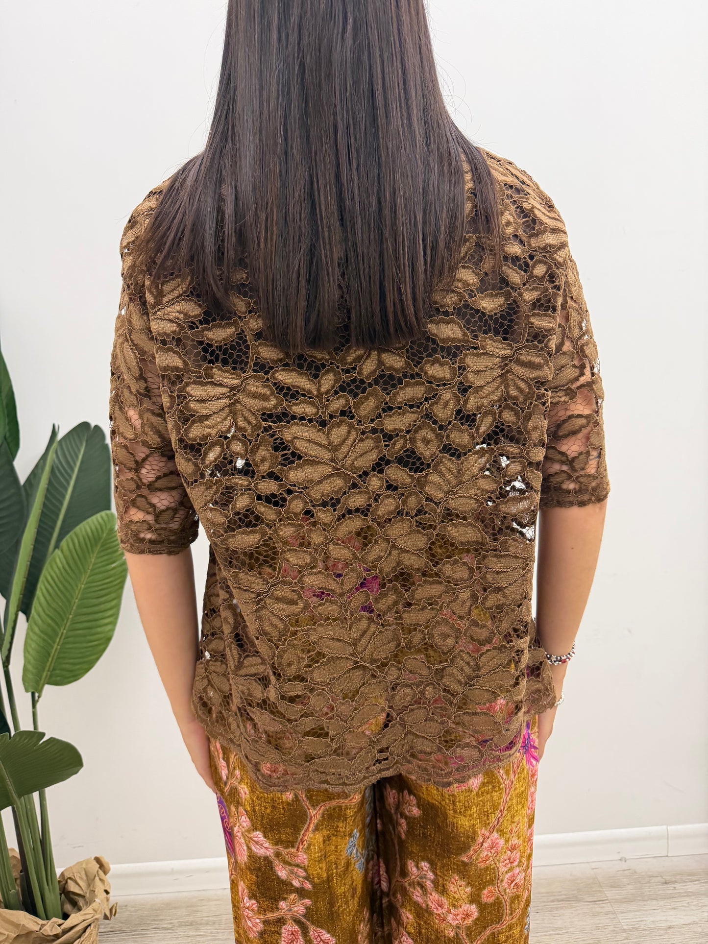 Haveone - Maglia Pizzo Ricamo