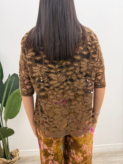 Haveone - Maglia Pizzo Ricamo