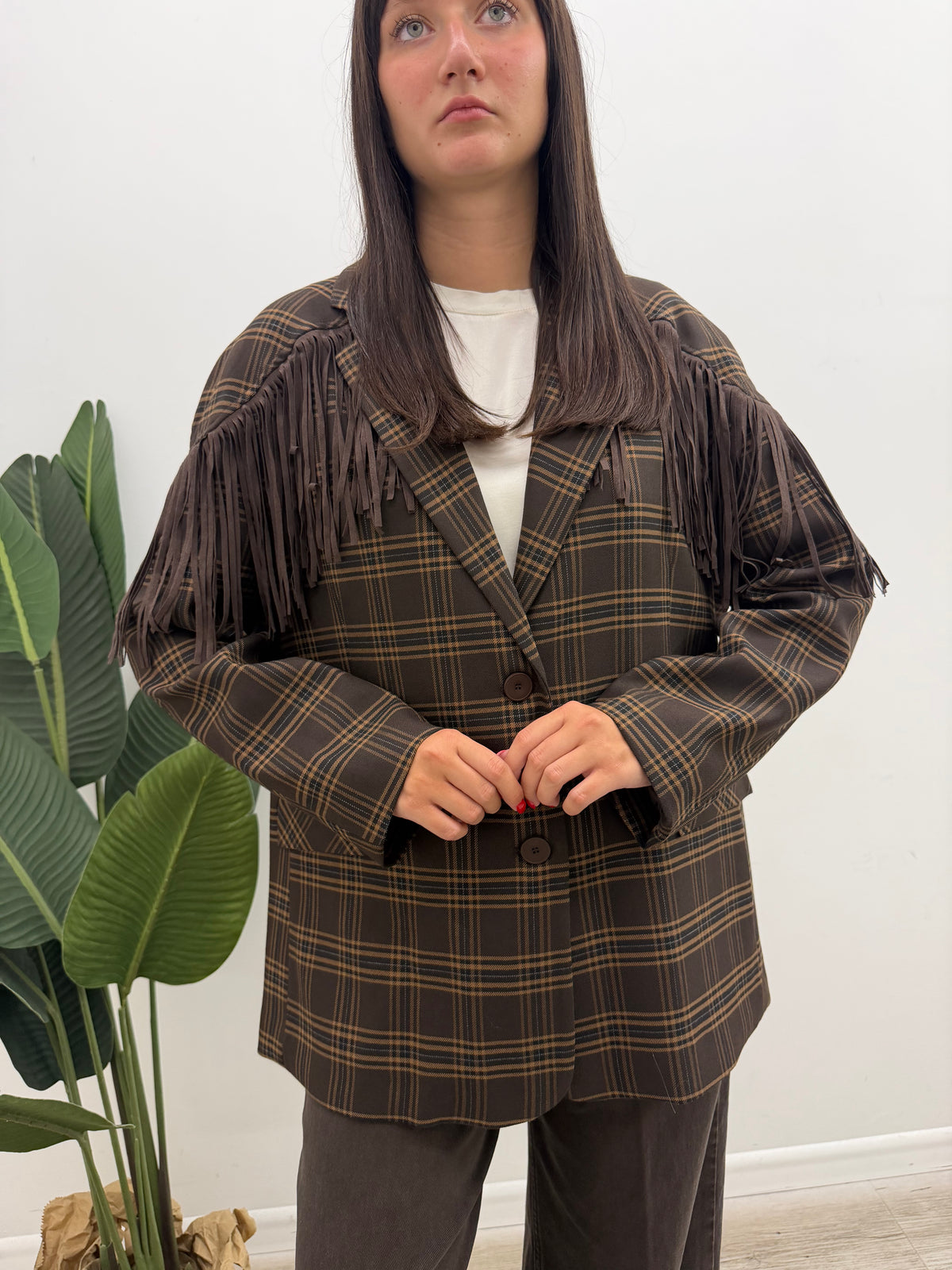 Haveone - Blazer Check Frange
