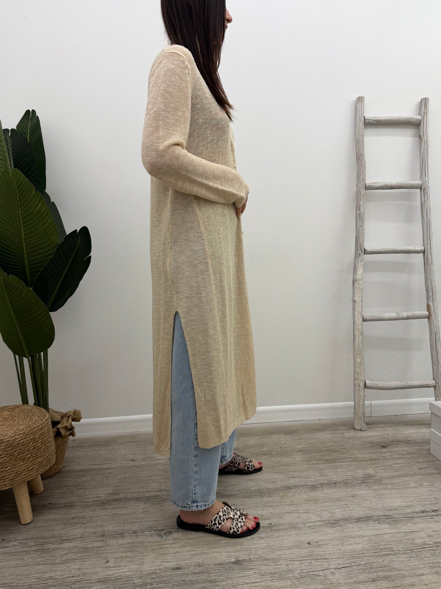 Vicolo - Cardigan Lungo Spacchi