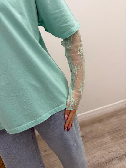 Susy Mix - Tshirt Manica Pizzo