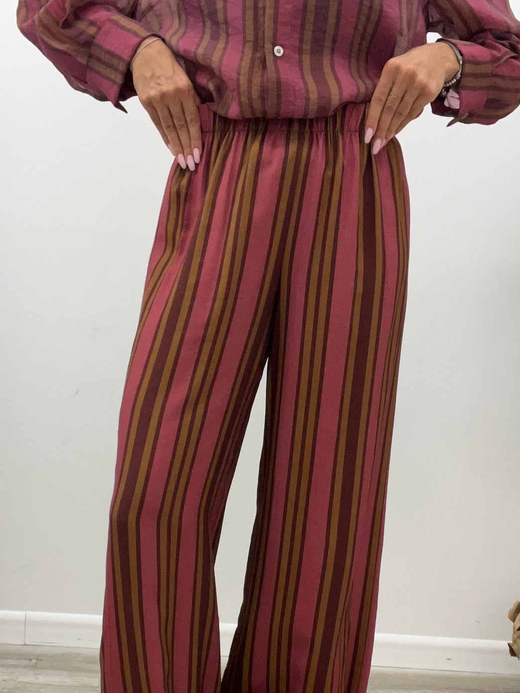 Haveone - Pantalone Riga Amarena