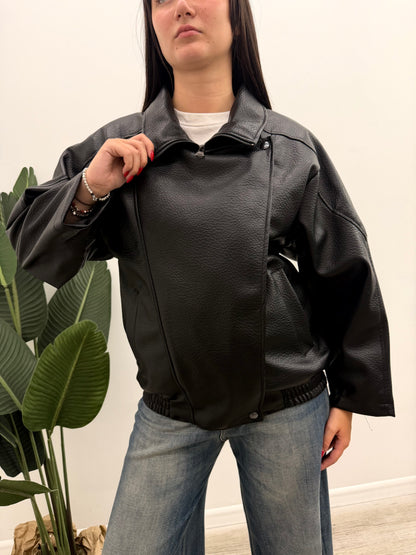 Haveone - Giubbotto Biker Ecopelle