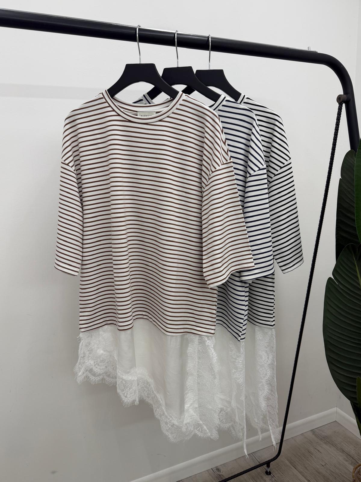 Susy Mix - Tshirt Riga Pizzo