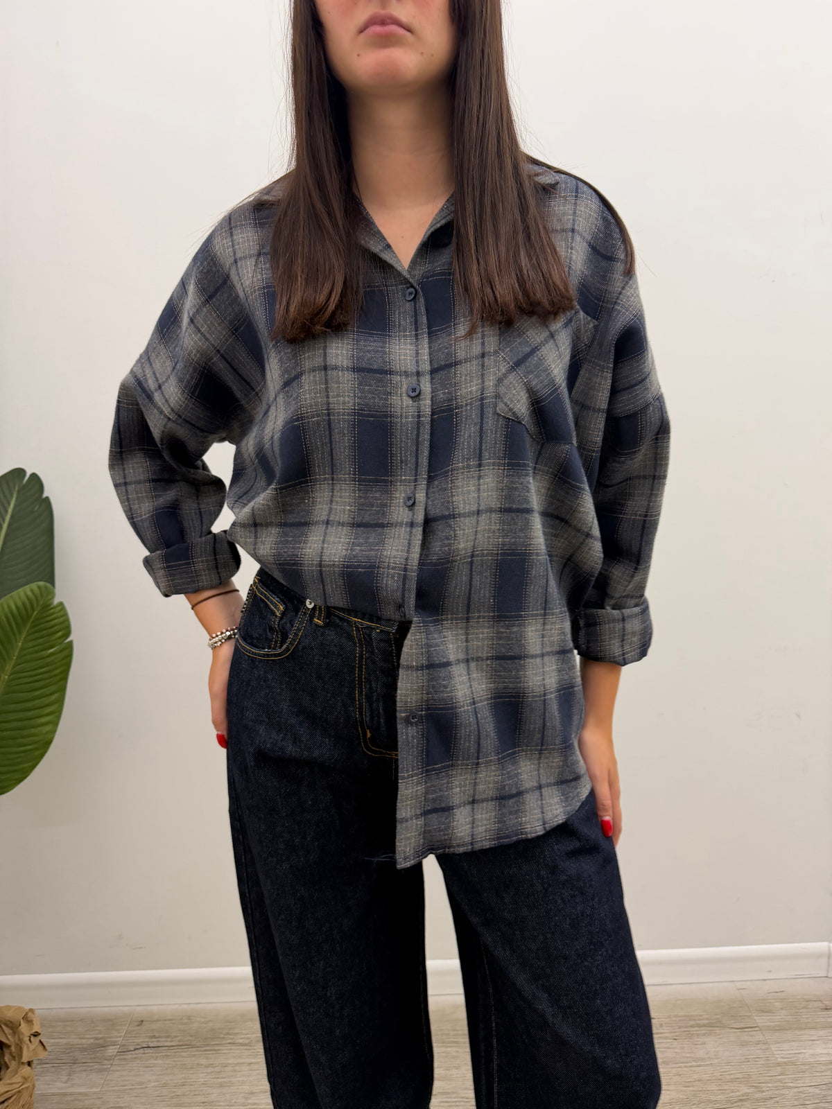 Susy Mix - Camicia Check Stampa