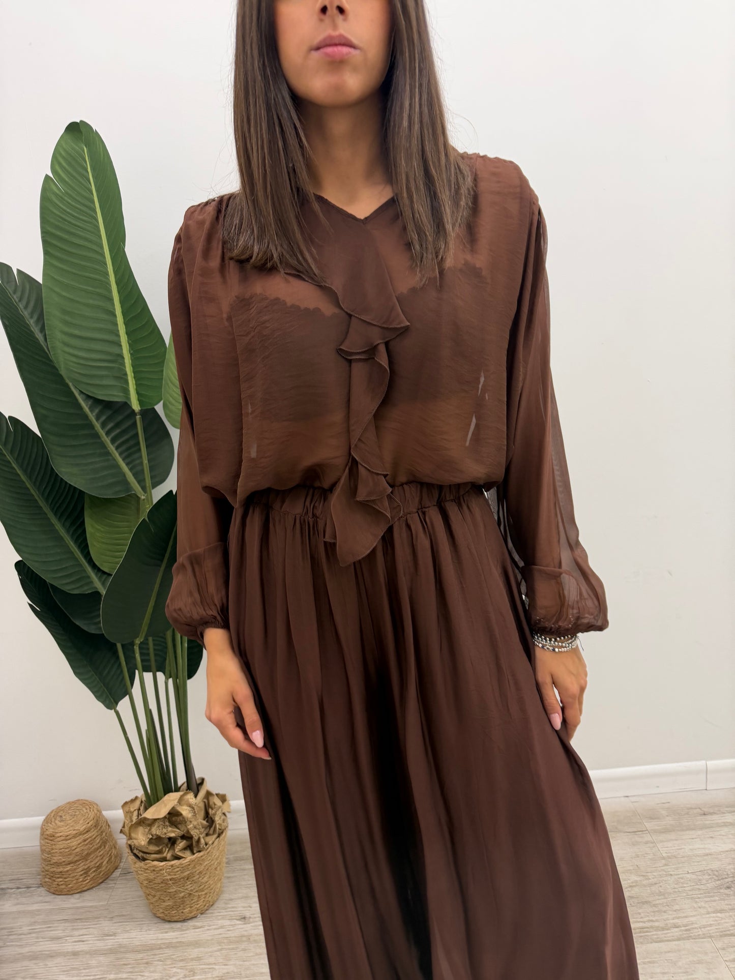 Haveone - Blusa Seta Rouches