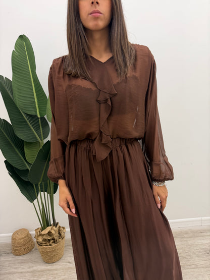 Haveone - Blusa Seta Rouches