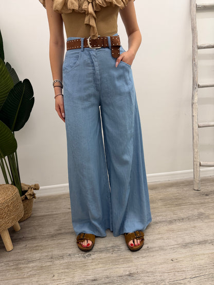 Haveone - Pantalone Chambray Cintura
