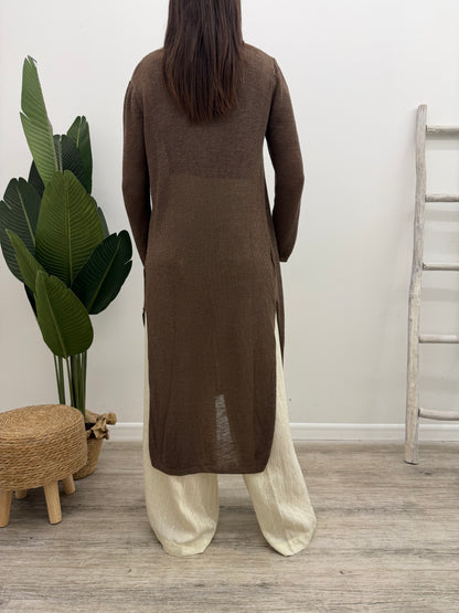 Vicolo - Cardigan Lungo Spacchi