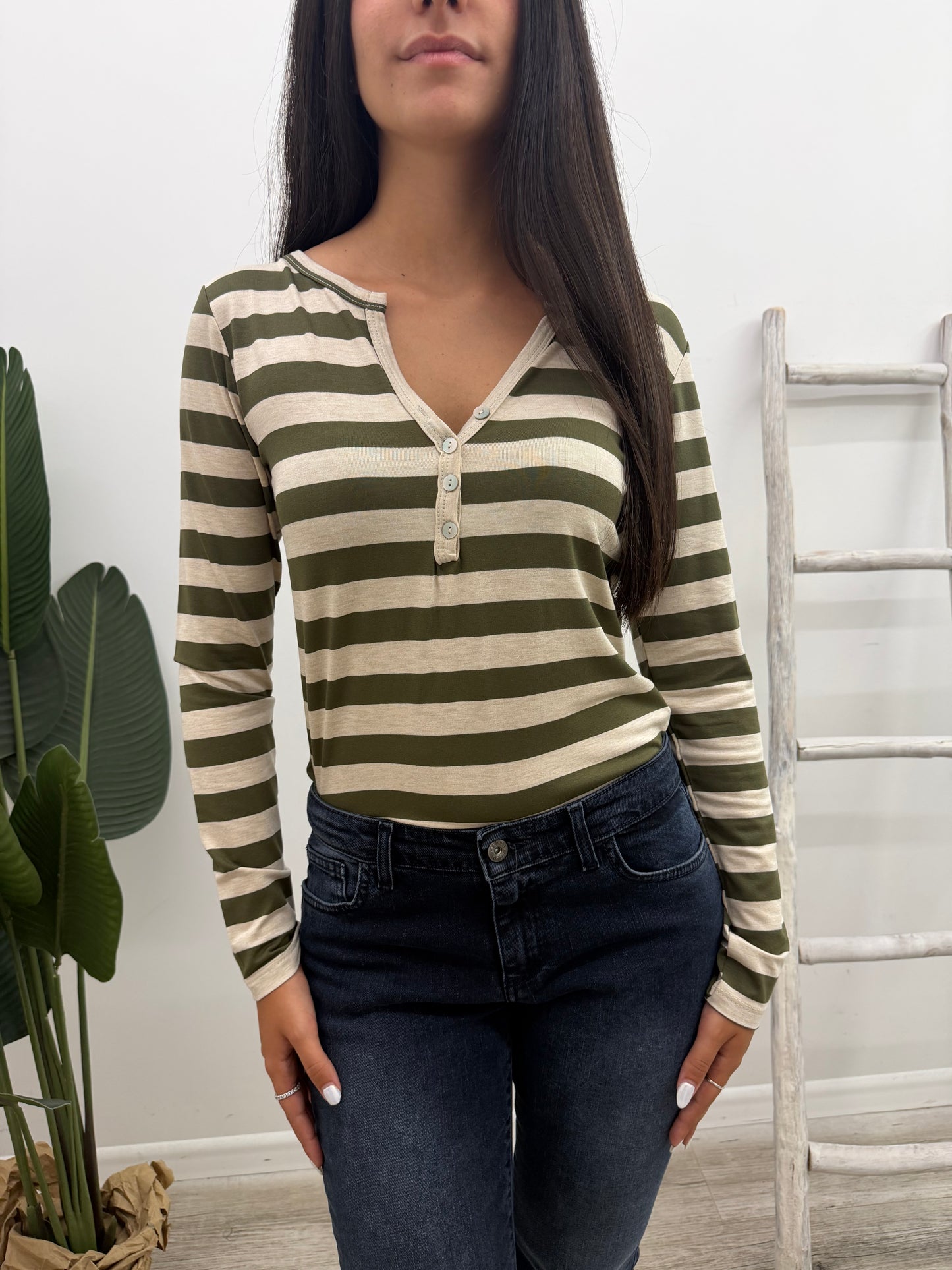 Susy Mix - Maglia Rigata Serafino