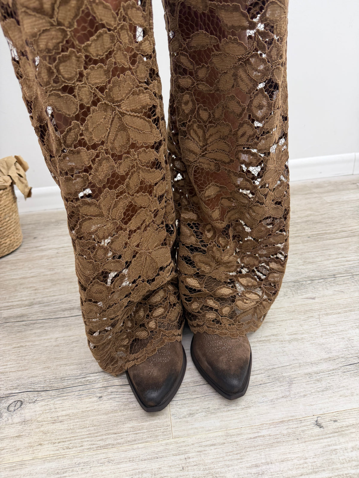 Haveone - Pantalone Pizzo Ricamo