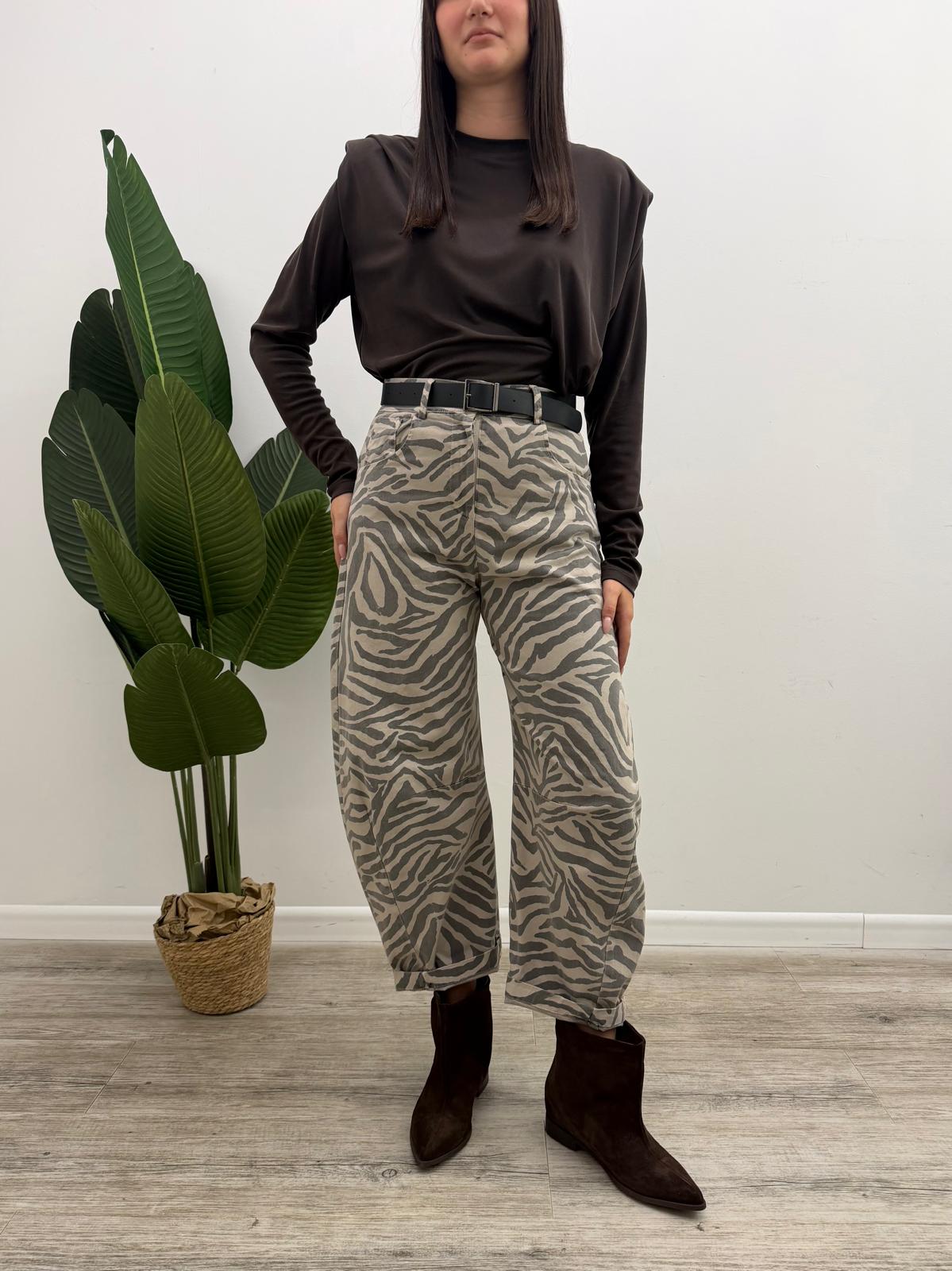 Susy Mix - Pantalone Zebrato Cintura