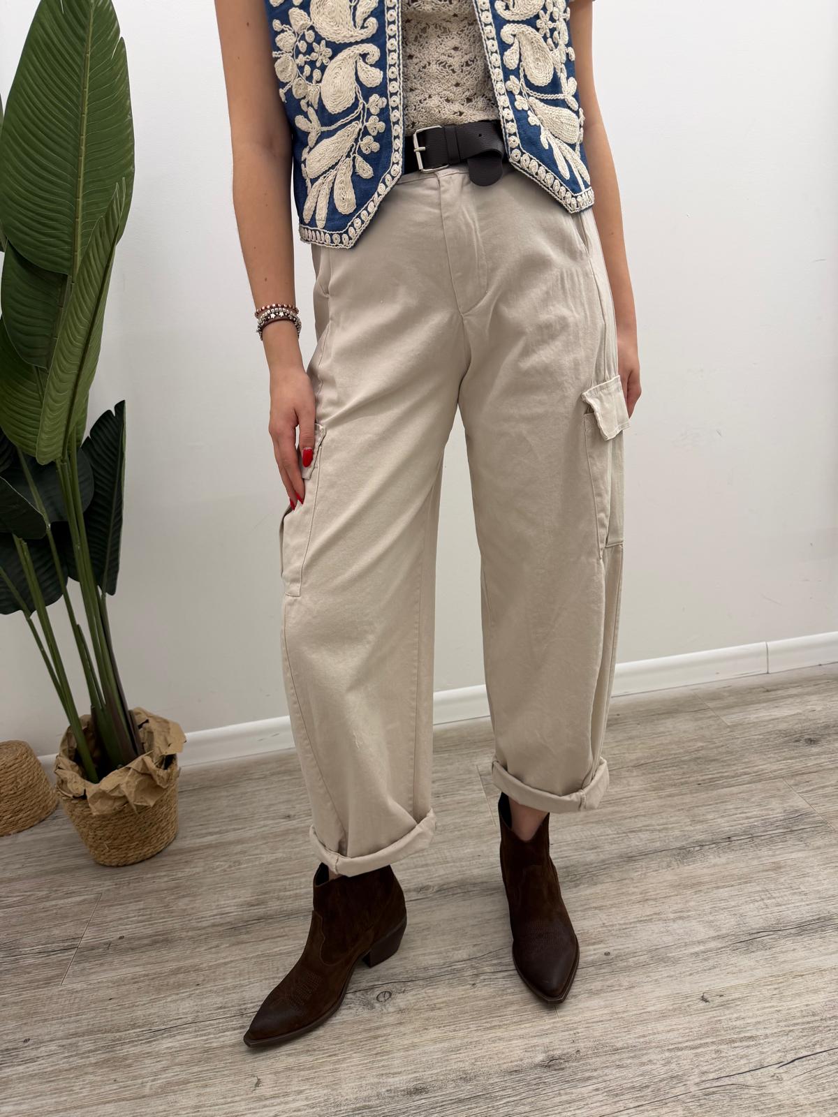 Susy Mix - Pantalone Cargo Cintura