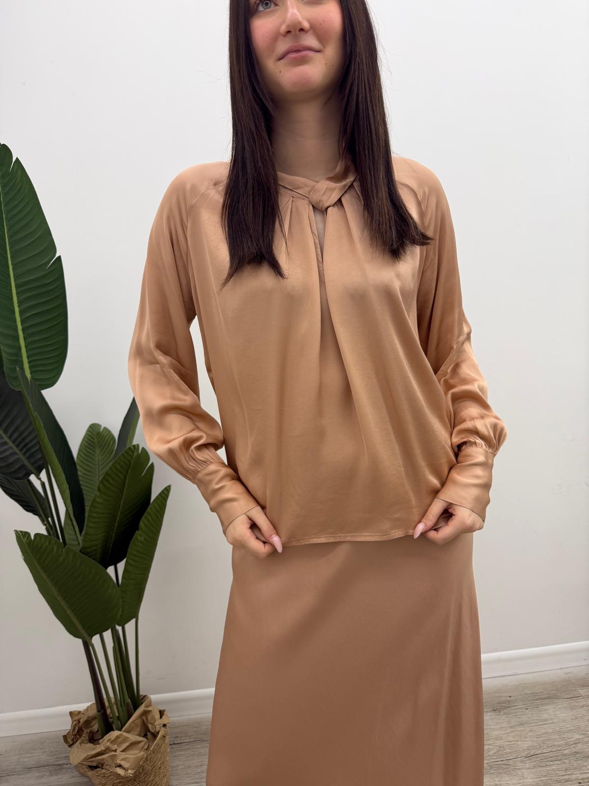 Haveone - Blusa Collo Incrocio