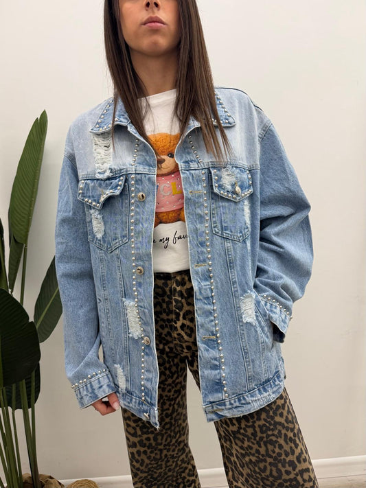 Susy Mix - Giacca Denim Borchie