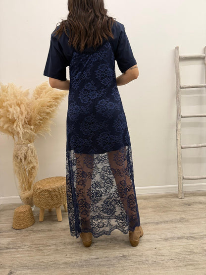Haveone - Abito Pizzo+Tshirt