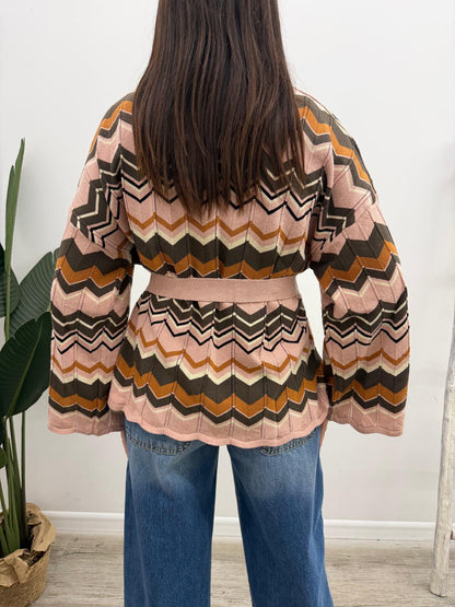 Vicolo - Cardigan Chevron