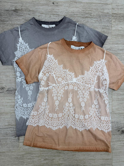 Haveone - Tshirt + Top Pizzo