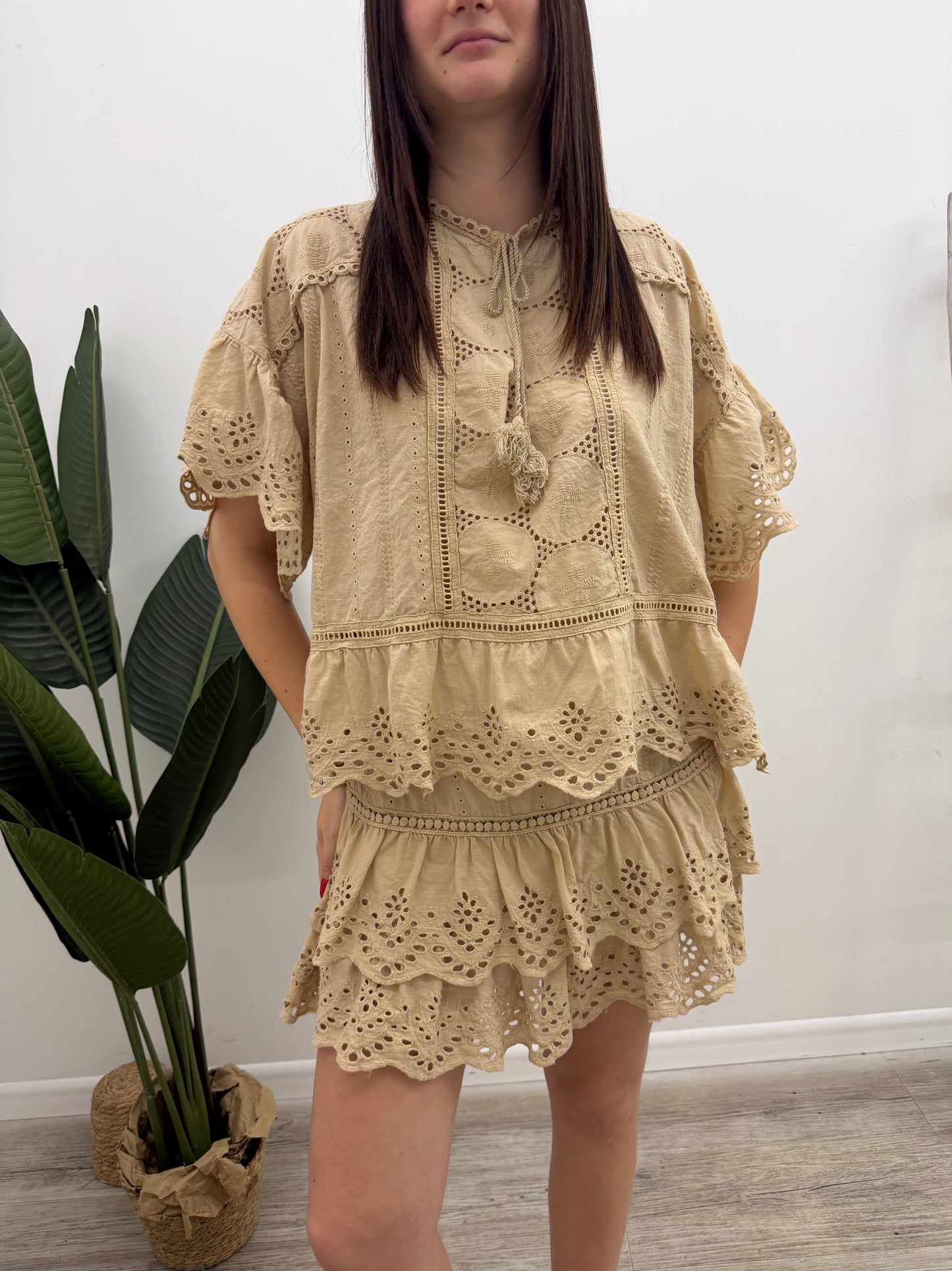 Haveone - Blusa Sangallo Volant