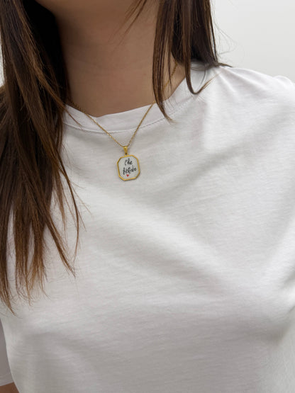 Haveone - Tshirt Collana Fastidio Bianca