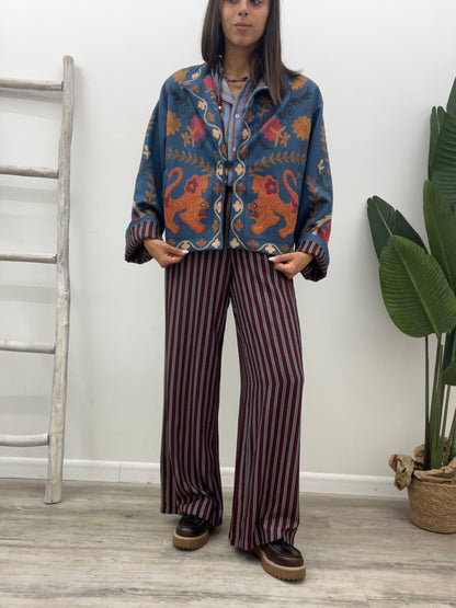 Haveone - Pantalone Riga Bordaux