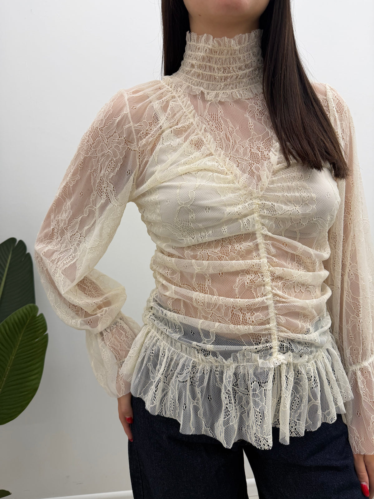 Susy Mix - Blusa Pizzo Lupetto