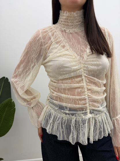 Susy Mix - Blusa Pizzo Lupetto