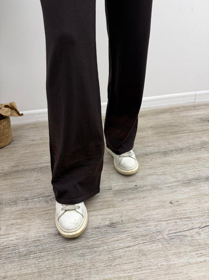 Kontatto - Pantalone Maglia Riga Lurex