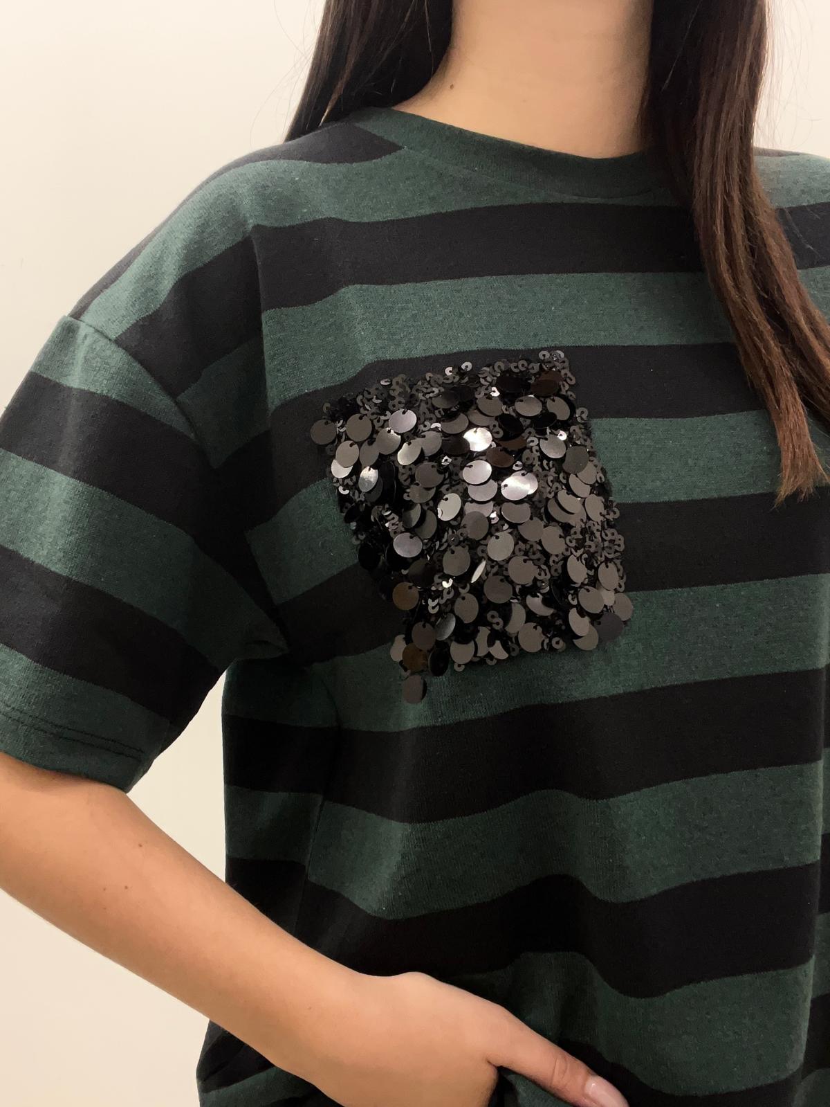 Susy Mix - Maglia Taschino Paillettes