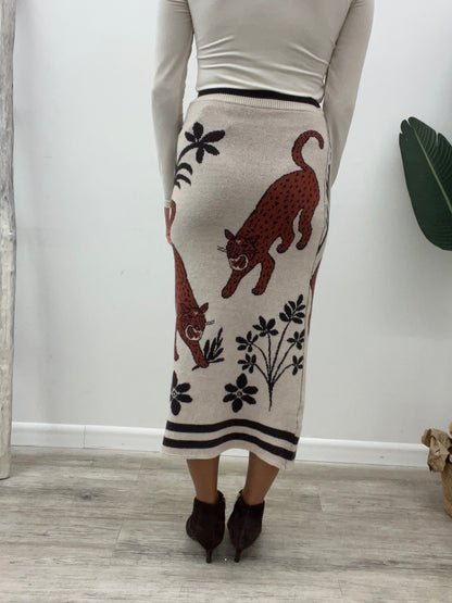 Vicolo - Gonna Maglia Jacquard