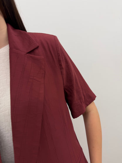 Haveone - Blazer Crinkle Manica Corta