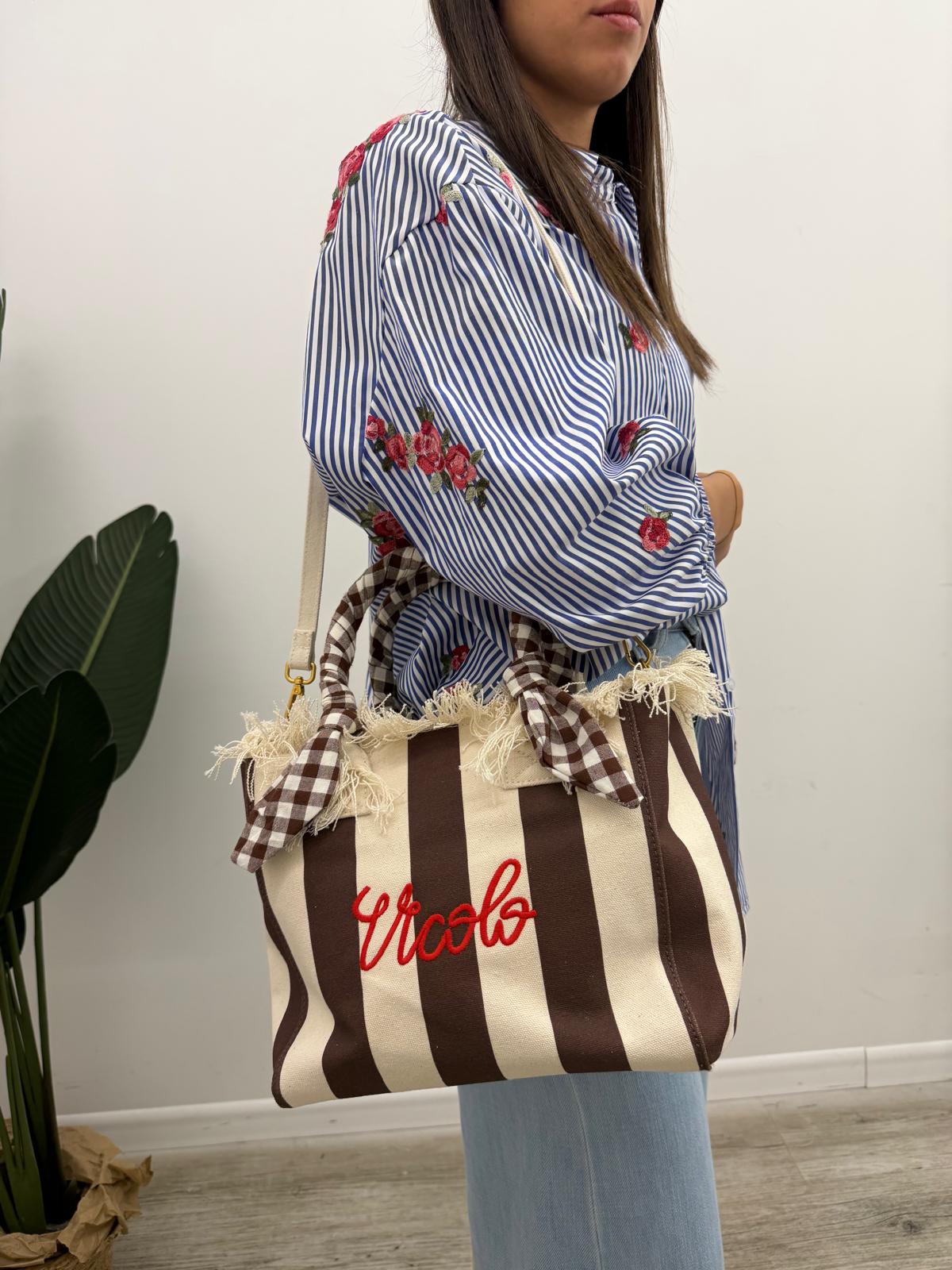 Vicolo - Borsa Ibiza Stripes