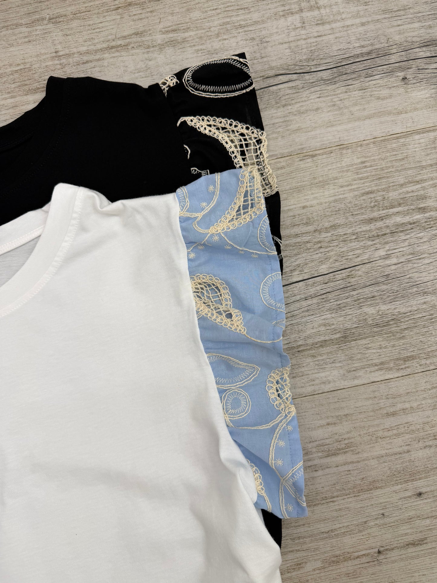 Vicolo - Tshirt Volant Ricami