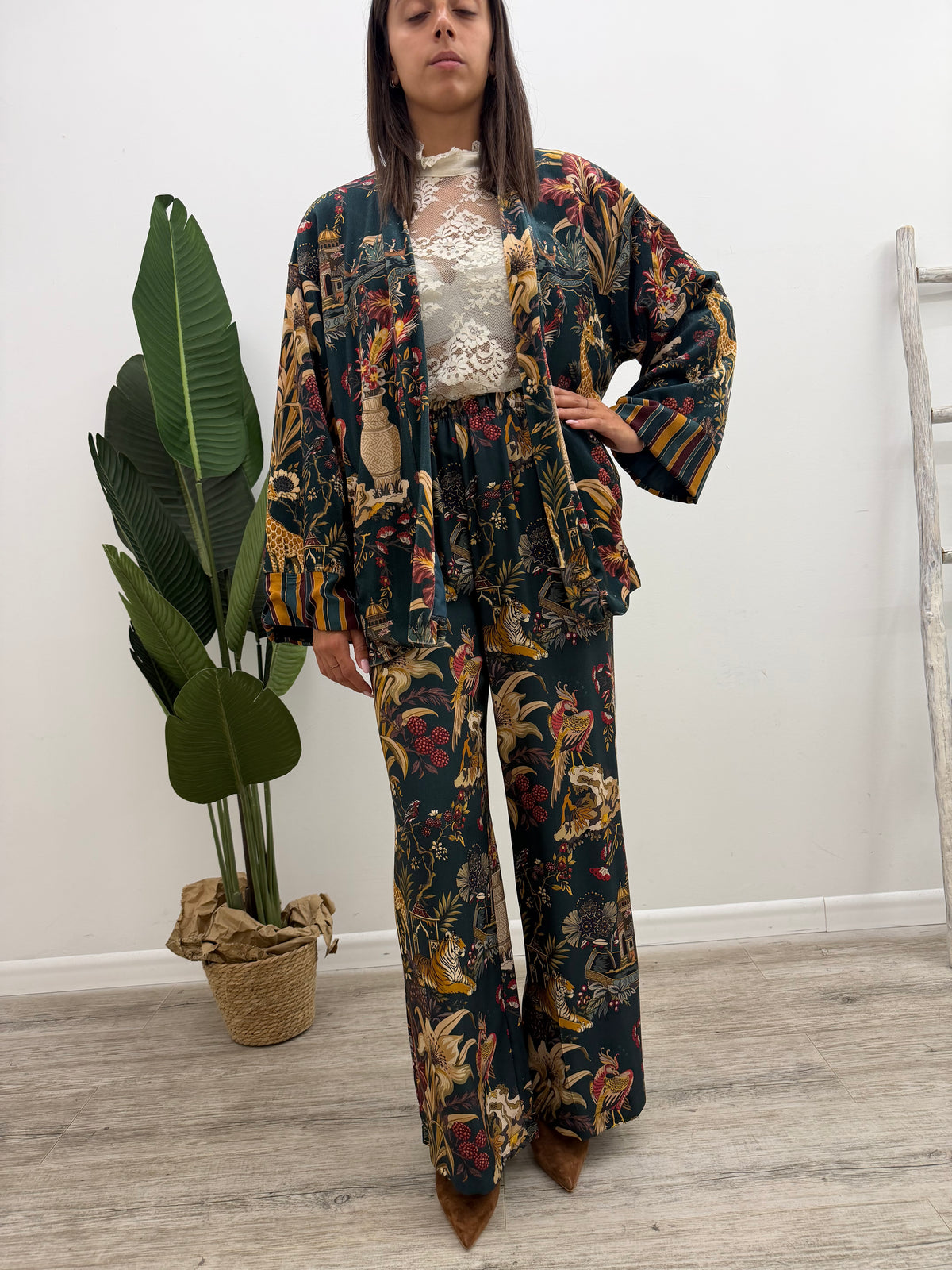 Haveone - Pantalone Stampa Cina