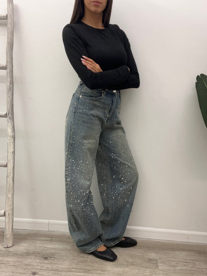 Susy Mix - Jeans Balloon Strass