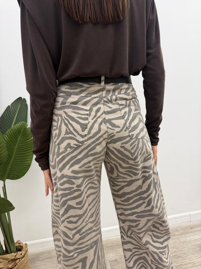 Susy Mix - Pantalone Zebrato Cintura