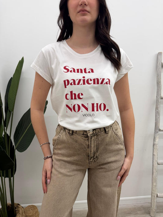 Vicolo - Tshirt Santa Pazienza