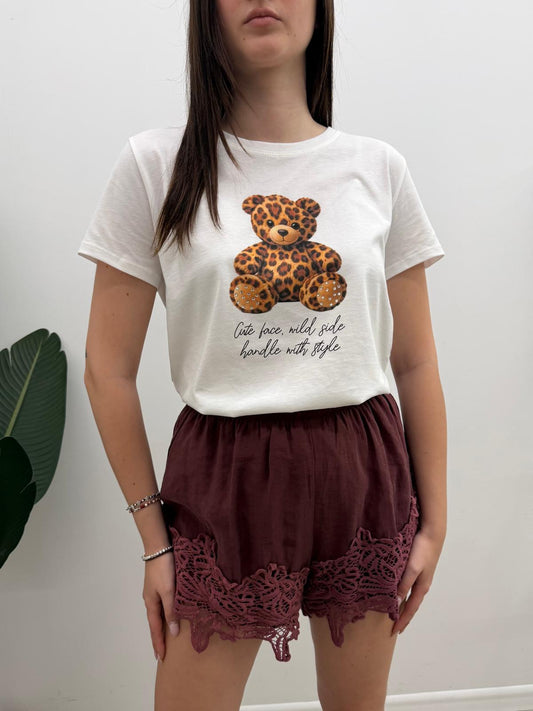 Vicolo - Tshirt Teddy Animalier