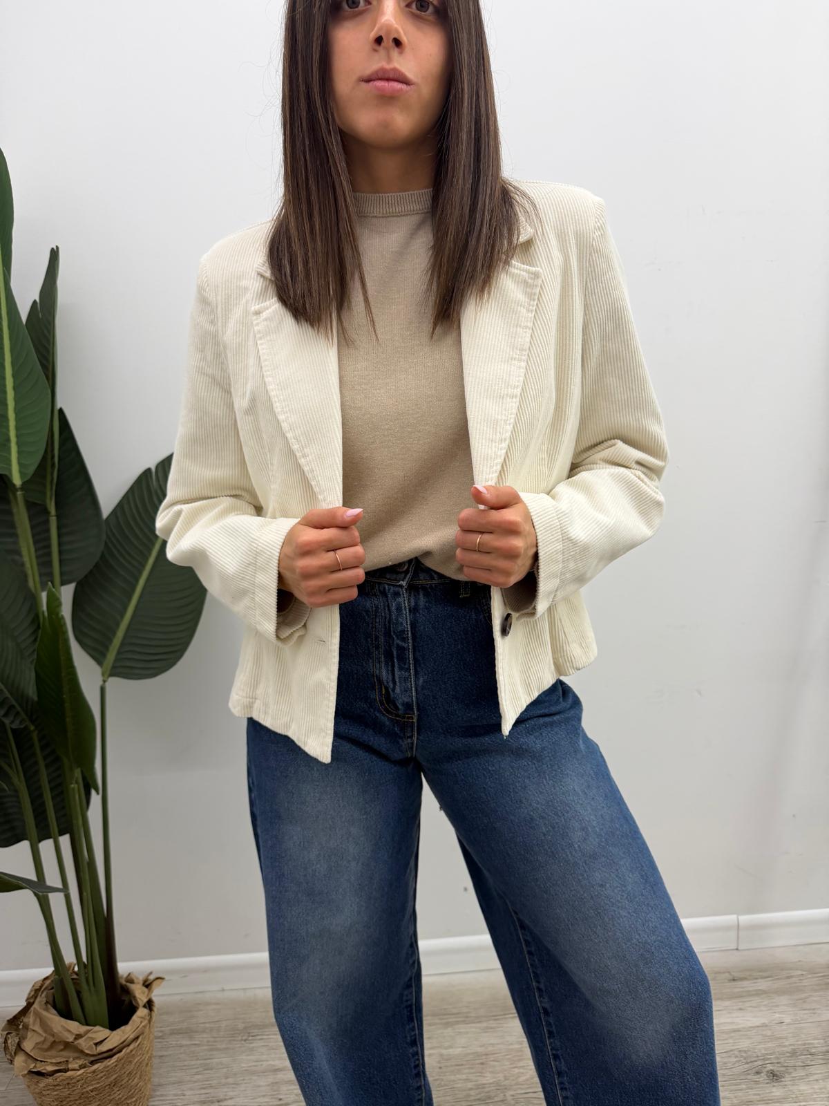 Tensione In - Blazer Cropped Velluto