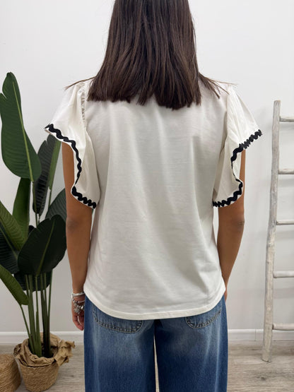 Susy Mix - Tshirt Volant Onde
