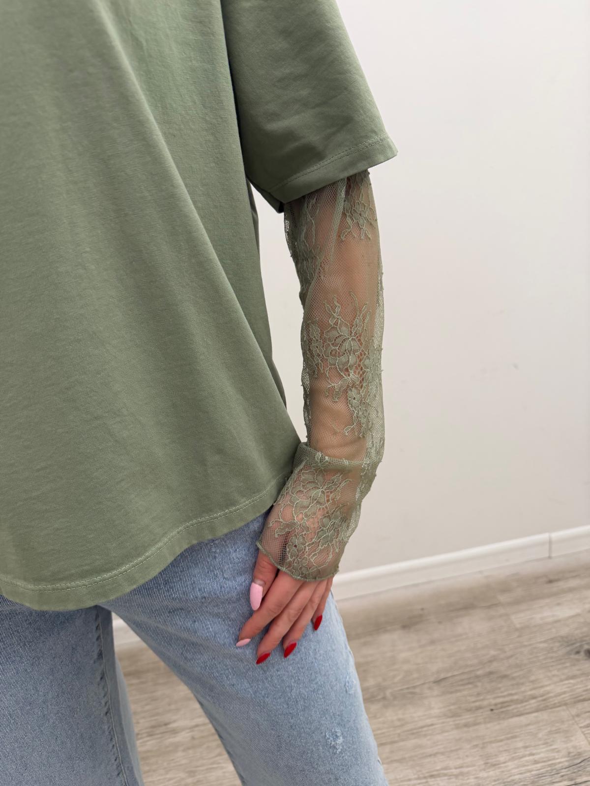 Susy Mix - Tshirt Manica Pizzo