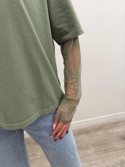 Susy Mix - Tshirt Manica Pizzo